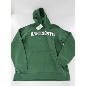 Dartmouth College Big Green Nike Mens Club Fleece Pullover Hoodie Green Sz M New